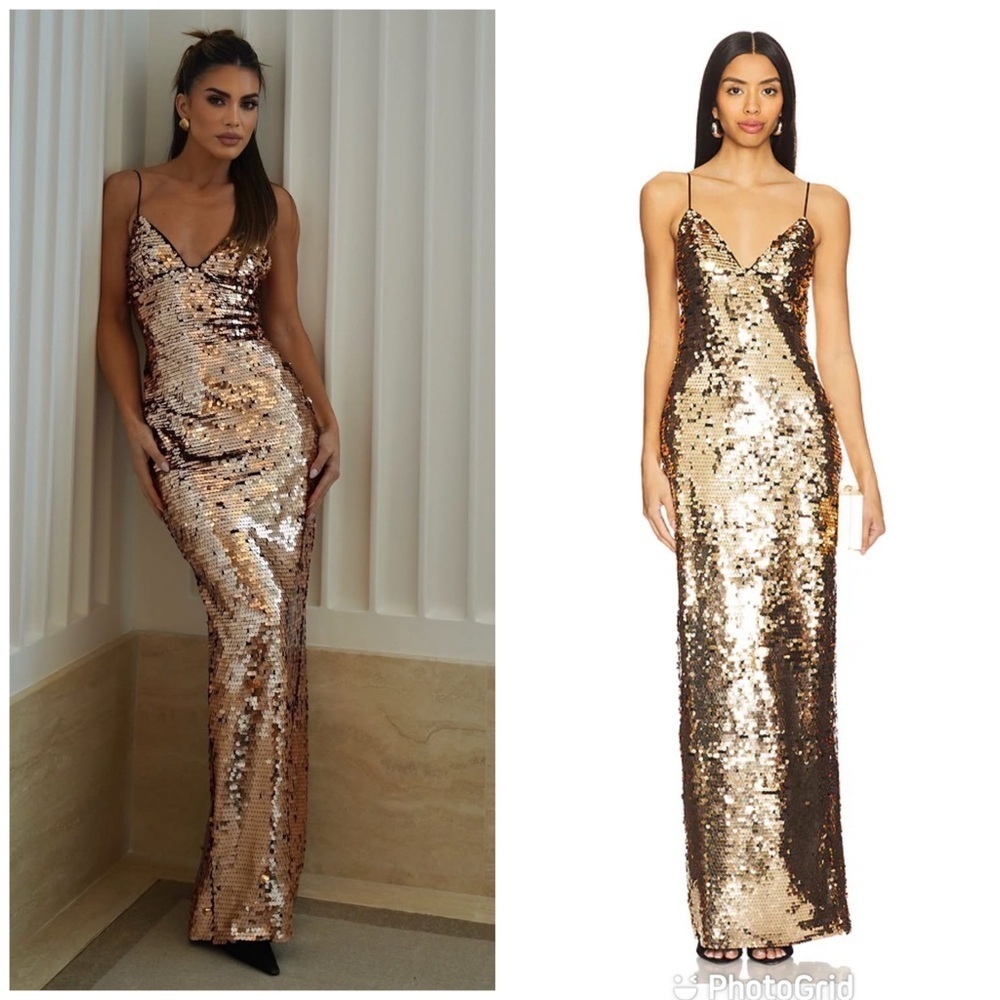 Camila Coelho Yuki Maxi Dress in Gold